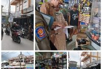 Foto Satpol PP memberikan sosialisasi kepada pedagang dan atau pelaku usaha ekonomi di Kawasan Perkotaan Muara Teweh 