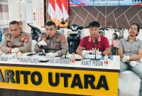 Polres Barut saat menggelar pres relis, Sabtu(30/05/2026).Foto Dadang
