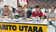Polres Barut saat menggelar pres relis, Sabtu(30/05/2026).Foto Dadang