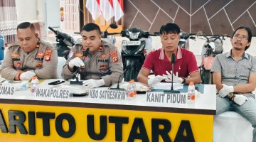 Polres Barut saat menggelar pres relis, Sabtu(30/05/2026).Foto Dadang
