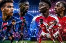 Final Liga Champions 2025/2026 akan menjadi panggung besar bagi dua kekuatan baru sepak bola Eropa, PSG vs Arsenal. [Suara.com/AI]