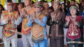 Ketua DPRD Kalteng, Arton S Dohong saat menghadiri upacara peringatan hari jadi kalteng ke-69 di Kantor Gubenur Kalteng, Sabtu(23/5/2026).Foto:Istimewa ‎