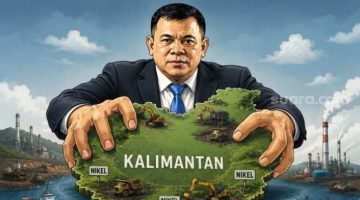Ekspansi bisnis pengusaha nasional Andi Syamsuddin Arsyad alias Haji Isam kini makin agresif. Setelah lama dikenal sebagai raja bisnis batu bara, logistik, hingga biodiesel, bos besar Jhonlin Group itu resmi memperlebar gurita usahanya ke sektor nikel yang tengah menjadi primadona industri kendaraan listrik global. Desain Suara.com/AI 