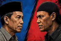 Ilustrasi foto Ahmad Bahar dan Ketua Umum GRIB Jaya Hercules Rosario Marshal. [Suara.com/Emma] 