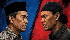Ilustrasi foto Ahmad Bahar dan Ketua Umum GRIB Jaya Hercules Rosario Marshal. [Suara.com/Emma] 