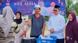 Wakil Ketua III DPRD Provinsi Kalimantan Tengah (Kalteng), Junaidi, yang memilih mengisi hari besar keagamaan ini dengan turun langsung menemui masyarakat di wilayah Kota Palangka Raya pada Rabu (27/5/2026).Foto:Istimewa