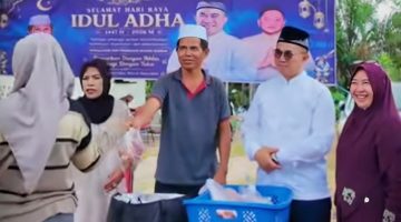 Wakil Ketua III DPRD Provinsi Kalimantan Tengah (Kalteng), Junaidi, yang memilih mengisi hari besar keagamaan ini dengan turun langsung menemui masyarakat di wilayah Kota Palangka Raya pada Rabu (27/5/2026).Foto:Istimewa
