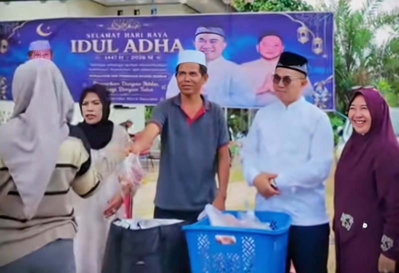 Wakil Ketua III DPRD Provinsi Kalimantan Tengah (Kalteng), Junaidi, yang memilih mengisi hari besar keagamaan ini dengan turun langsung menemui masyarakat di wilayah Kota Palangka Raya pada Rabu (27/5/2026).Foto:Istimewa