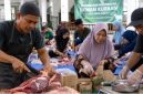 pembagian daging kurban yang benar (dibuat menggunakan AI) 