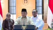 Presiden Republik Indonesia, Prabowo Subianto, menghadiri prosesi peresmian Museum dan Rumah Singgah Marsinah di Kabupaten Nganjuk, Jawa Timur, pada Sabtu (16/5/2026). (tangkap layar)