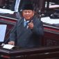 Presiden Prabowo Subianto menyampaikan pidato dalam Rapat Paripurna ke-19 DPR RI Masa Persidangan V Tahun Sidang 2025-2026 di kompleks Parlemen, Jakarta, Rabu (20/5/2026). [ANTARA FOTO/Rivan Awal Lingga/app/kye] 
