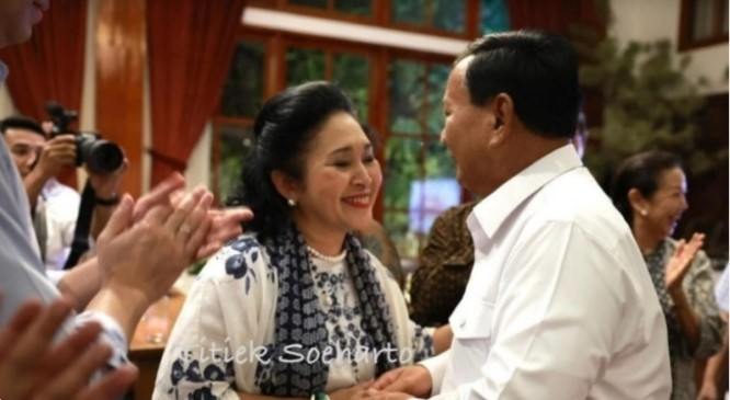 Titiek Soeharto dan Prabowo Subianto (Instagram) 