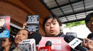Kuasa Hukum Andrie Yunus dari TAUD, Fandi Denisatria. (Suara.com/Tsabita Aulia)