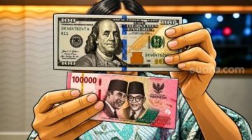 Ilustrasi kurs Rupiah terhadap Dolar AS [Suara.com/Antara/Diolah menggunakan AI] 