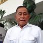 Momen Ryamizard Ryacudu saat akan laksanakan sertijab Menteri Pertahanan ke Prabowo Subianto. (Suara.com/Fakhri Fuadi) 