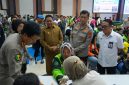 Wakil Gubernur Kalimantan Tengah H. Edy Pratowo meninjau layanan Bakti Kesehatan Hari Bhayangkara ke-80 yang diselenggarakan Polda Kalimantan Tengah di Aula Graha Bhayangkara Polda Kalteng, Palangka Raya. Kegiatan ini memberikan berbagai layanan kesehatan gratis kepada sekitar 1.500 masyarakat. Selasa (23/6/26).