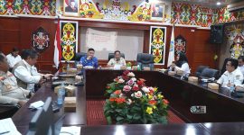 rapat persiapan peringatan Hari Jadi Ke-24 Kabupaten Murung Raya di Aula A Kantor Bupati Murung Raya, Rabu (17/6/2026).