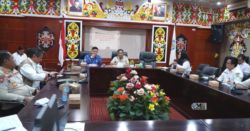 rapat persiapan peringatan Hari Jadi Ke-24 Kabupaten Murung Raya di Aula A Kantor Bupati Murung Raya, Rabu (17/6/2026).