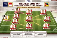 Prediksi posisi Timnas Indonesia vs Mozambik