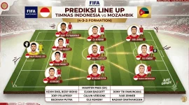 Prediksi posisi Timnas Indonesia vs Mozambik