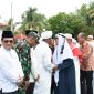 Foto kepulangan 110 jemaah haji tahun 1447 H/2026 M di halaman Kantor Bupati