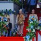 Foto Gubernur Kalimantan Tengah H. Agustiar Sabran, bertindak sebagai Inspektur Upacara