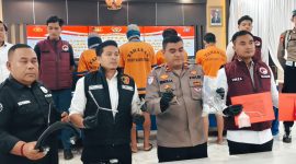 Polres Barut saat gelar pres rilis tangkapan narkoba dan 2 C , Senin(29/6/26).Foto.Deni