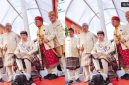 Suasana penganugerahan gelar kehormatan adat kepada Presiden ke-7 RI Joko Widodo di Kedatun Keagungan Lampung, Sabtu (27/6/2026). Jokowi diketahui melakukan ritual menginjak kaki kerbau. [Istimewa] 