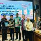 Staf Ahli Gubernur Kalteng Bidang Pemerintahan, Hukum, dan Politik Darliansjah bersama Ketua Komisi I DPRD Kalteng Muhajirin, beserta Anggota Komisi I DPRD Kalteng Yohanes Freddy Ering dan jajaran saat pada RDP Komisi I DPRD Provinsi Kalteng bersama Bank Kalteng yang membahas hasil RUPS Tahun Buku 2025 serta reviu program dan kegiatan tahun 2026, di Ruang Rapat Komisi I DPRD Kalteng,(Istimewa)