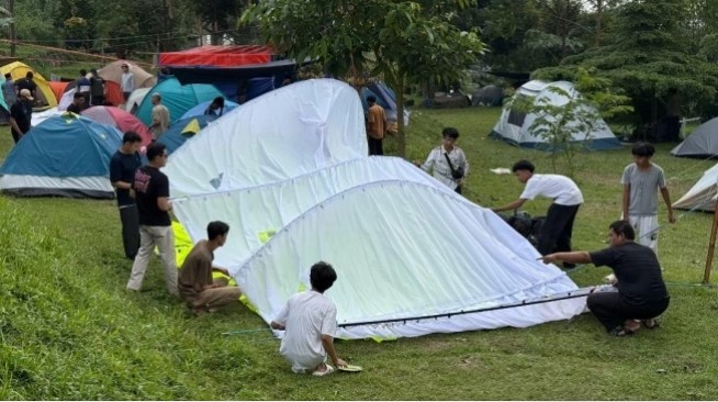 Kegiatan perkemahan pemuda yang diselenggarakan oleh Jemaat Ahmadiyah Indonesia (JAI) di Jawa Tengah [Dok JAI] 