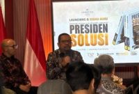 Peluncuran buku Presiden Solusi di University Club, Jakarta, Senin (8/5/2026). (Suara.com/Lilis Varwati) 