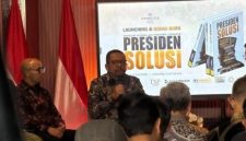 Peluncuran buku Presiden Solusi di University Club, Jakarta, Senin (8/5/2026). (Suara.com/Lilis Varwati) 