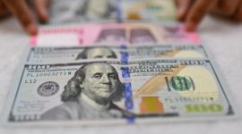 Ilustrasi nilai tukar rupiah terhadap dolar AS. [Antara] 