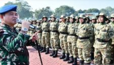 Peserta latsarmil dari pengelola KDMP dan KNMP mengikuti upacara pembukaan pelatihan diklat di lapangan Dirgantara AAU, Yogyakarta, pada Rabu (17/6/2026). ANTARA/HO-Humas TNI AU