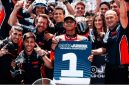 Pembalap muda Indonesia, Muhammad Kiandra Ramadhipa, meraih kemenangan pertamanya di FIM Moto3 Junior World Championship 2026. (Instagram/@mk.ramadhipa212) 