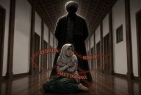 Ilustrasi kekerasan seksual di balik tembok pesantren. (Suara.com/Emma) 