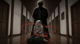 Ilustrasi kekerasan seksual di balik tembok pesantren. (Suara.com/Emma) 