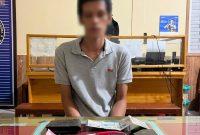 Mahasiswa diduga pengedar sabu di barito timur inisial AJP alias J. Foto: 1tulah.com/zakirin