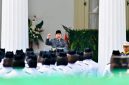 Presiden Prabowo Subianto dalam amanat upacara Peringatan Hari Lahir Pancasila di Kementerian Luar Negeri, Jakarta, Senin (1/6/2026). [BPMI Sekretariat Presiden] 