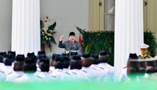 Presiden Prabowo Subianto dalam amanat upacara Peringatan Hari Lahir Pancasila di Kementerian Luar Negeri, Jakarta, Senin (1/6/2026). [BPMI Sekretariat Presiden] 