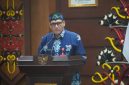 Asisten Perekonomian dan Pembangunan Setda Provinsi Kalimantan Tengah Anang Dirjo membacakan sambutan Pj. Sekretaris Daerah Linae Victoria Aden saat membuka Sosialisasi Gerakan Masyarakat Hidup Sehat (GERMAS) Tahun 2026 di Aula Eka Hapakat, Kantor Gubernur Kalimantan Tengah, Kamis (2/7/26).