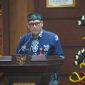Asisten Perekonomian dan Pembangunan Setda Provinsi Kalimantan Tengah Anang Dirjo membacakan sambutan Pj. Sekretaris Daerah Linae Victoria Aden saat membuka Sosialisasi Gerakan Masyarakat Hidup Sehat (GERMAS) Tahun 2026 di Aula Eka Hapakat, Kantor Gubernur Kalimantan Tengah, Kamis (2/7/26).