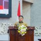 Wakil Gubernur Kalimantan Tengah Edy Pratowo menyampaikan Jawaban Gubernur atas Pemandangan Umum Fraksi DPRD terhadap Raperda Pertanggungjawaban Pelaksanaan APBD Tahun Anggaran 2025 pada Rapat Paripurna Ke-5 DPRD Provinsi Kalimantan Tengah di Palangka Raya, Senin (6/7/26).
