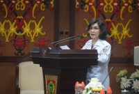 Sekda Provinsi Kalimantan Tengah Linae Victoria Aden membuka Workshop Kemitraan 