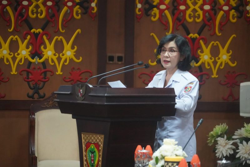 Sekda Provinsi Kalimantan Tengah Linae Victoria Aden membuka Workshop Kemitraan 