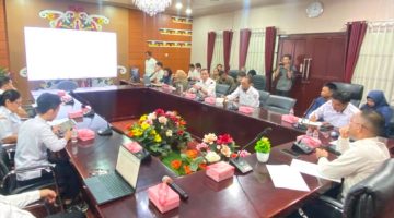 Pemkab Mura menggelar Rakor Standar Pelayanan Minimal (SPM) di Aula A Kantor Bupati Murung Raya, Rabu (10/6/2026). (Foto : Diskominfo SP)