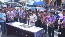 Bupati Murung Raya, Heriyus, meresmikan Aula Christian Center yang berada di kawasan Gereja Elioteria Christian Center, Puruk Cahu, Rabu (8/7/2026).