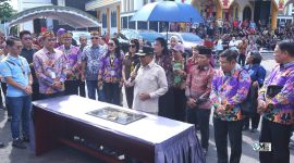 Bupati Murung Raya, Heriyus, meresmikan Aula Christian Center yang berada di kawasan Gereja Elioteria Christian Center, Puruk Cahu, Rabu (8/7/2026).