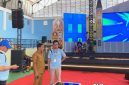 Bupati Murung Raya (Mura), Heriyus, meninjau langsung kesiapan venue pelaksanaan Pembukaan Sinode Umum XXV Gereja Kalimantan Evangelis (GKE) di GOR Tana Malai Tolung Lingu (TMTL) 