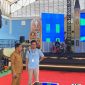 Bupati Murung Raya (Mura), Heriyus, meninjau langsung kesiapan venue pelaksanaan Pembukaan Sinode Umum XXV Gereja Kalimantan Evangelis (GKE) di GOR Tana Malai Tolung Lingu (TMTL) 
